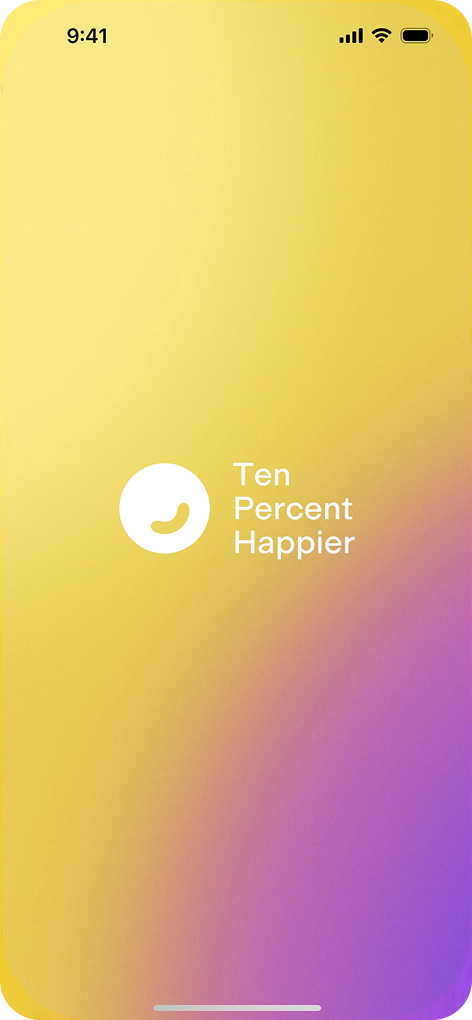 Ten Percent Happier: стартовый экран